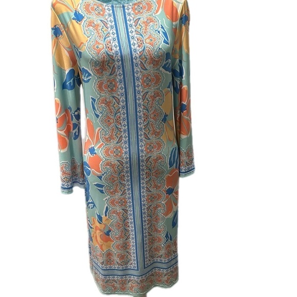 Stunning dress by Ruby Rd sz S, combines a luxurious feel with dynamic styling - Picture 4 of 12